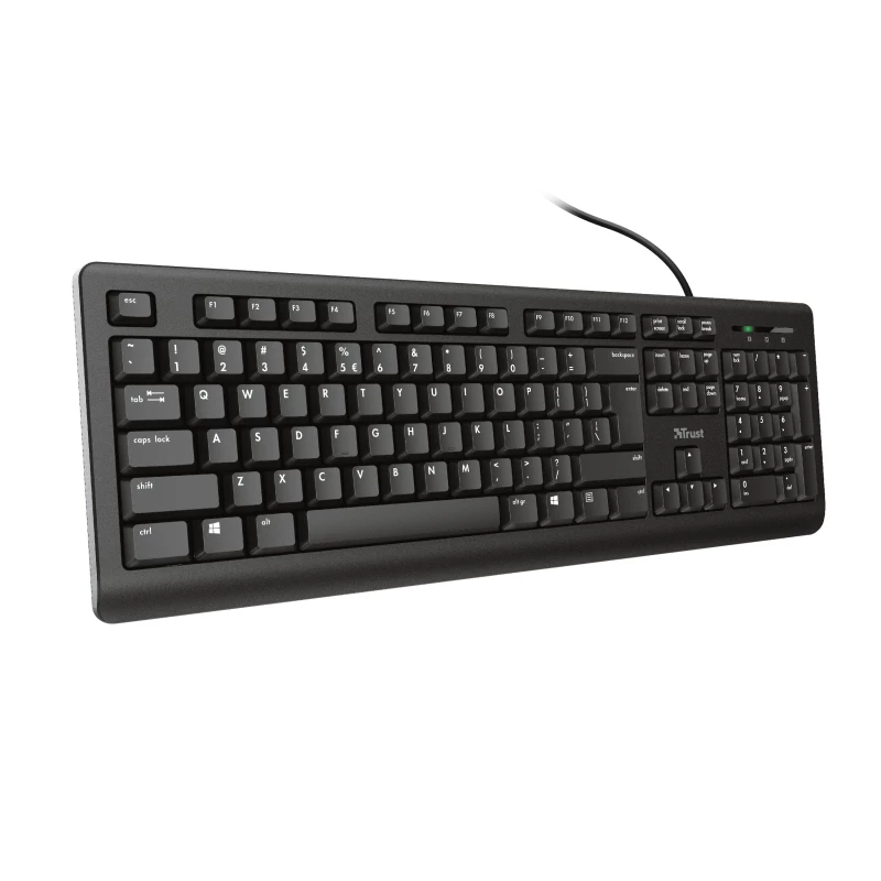 Trust Primo tastatūra Universāla USB AZERTY Beļģu Melna
