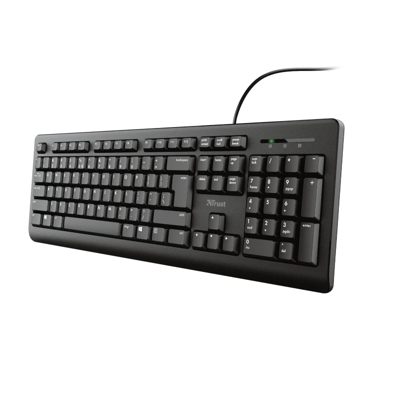 Trust Primo tastatūra Universāla USB AZERTY Beļģu Melna