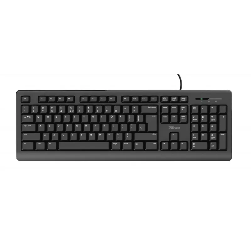 Trust Primo tastatūra Pele iekļauta Birojs USB QWERTY Angļu Melna