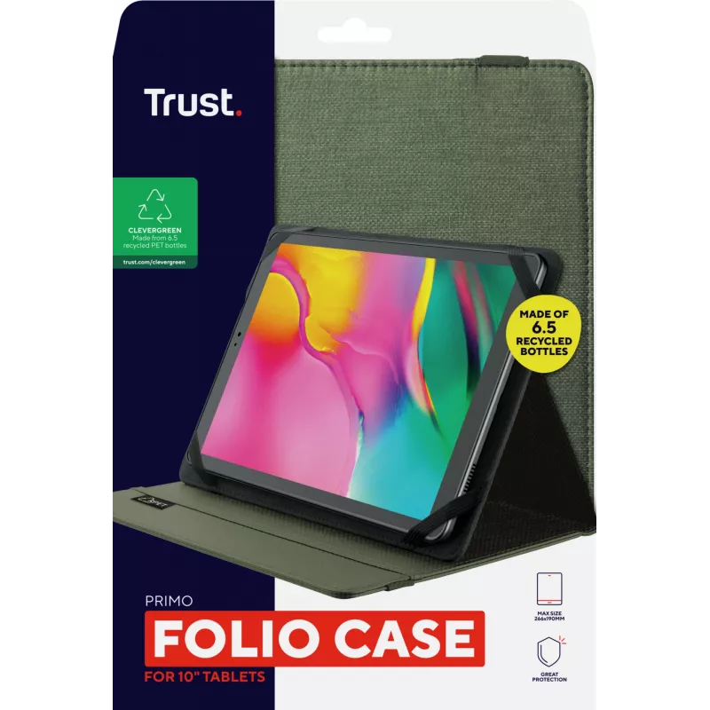 Trust Primo 25.4 cm (10 collu) Folio Zaļš
