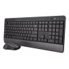 Trust TKM-450 Comfort bezvadu tastatūras un peles komplekts, pilnizmēra (100%), bezvadu, RF bezvadu, QWERTY, melns, pele iekļauta