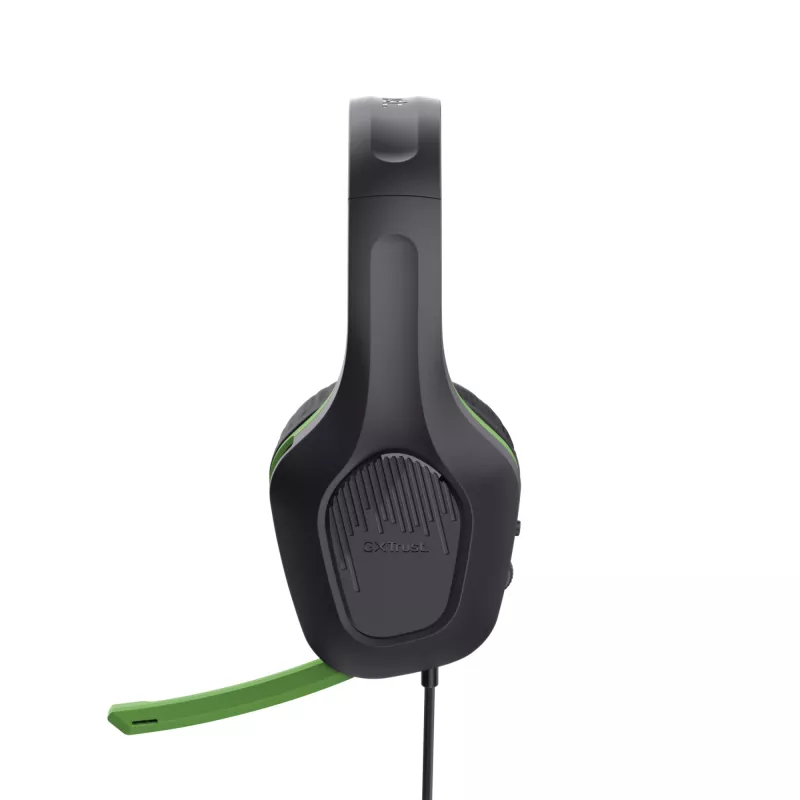 Trust GXT 415X ZIROX austiņas, vadu, galvas lentes, spēlēm, melnas, zaļas