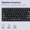 TRUST Ody II Full-size Wireless RF QWERTY Nordic Melns tastatūra