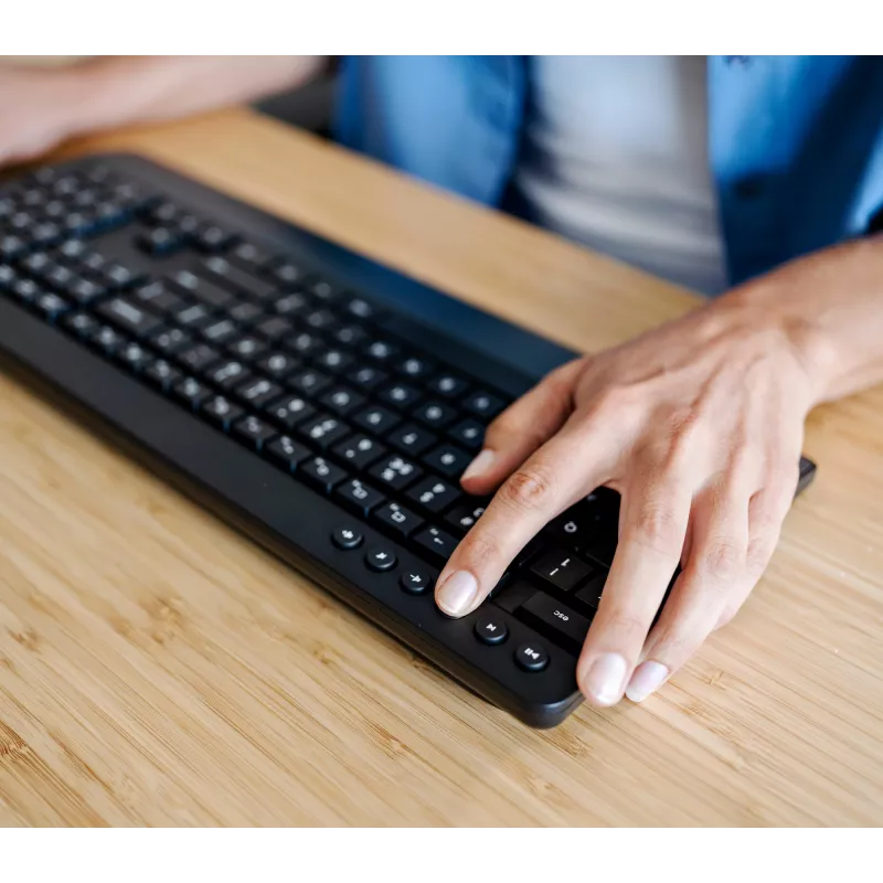 Trust Trezo tastatūra Pele iekļauta Birojs RF bezvadu AZERTY Beļģu Melna