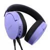 Trust GXT 489P FAYZO austiņas ar vadu, galvas stīpa, spēlēm, melnas, violetas