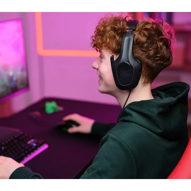 Trust GXT 792 Quadrox tastatūra Pelei iekļauta Spēļu USB QWERTY Beļģu Melna