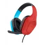 Trust GXT 416S Zirox austiņas ar vadu, galvas stīpu, spēlēm, melnas, ciāna, sarkanas