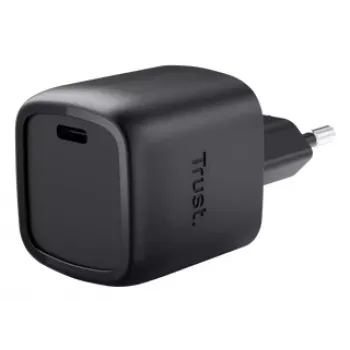 Lādētājs Trust Maxo 30W USB-C GaN lādētājs iekštelpām ātrā uzlāde melns