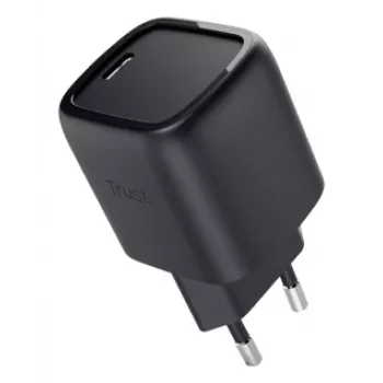 Lādētājs Trust Maxo 30W USB-C GaN lādētājs iekštelpām ātrā uzlāde melns