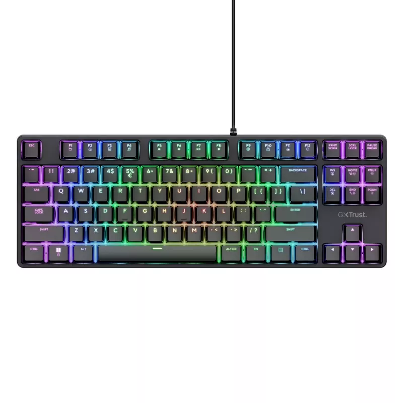 Trust GXT 864 Cada tastatūra spēlēm USB QWERTY angļu melna