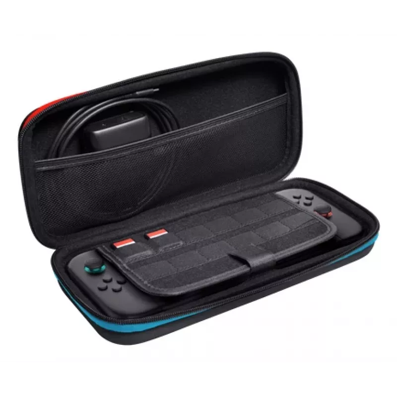 Cietais maciņš Nintendo Switch 2 TRUST GXT1251 melns – aizsargājošs ceļojumu maciņš, izturīgs dizains