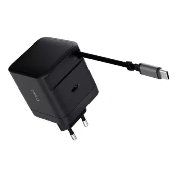 TRUST lādētājs Maxo 65W USB-C ar 67 cm ievelkamu kabeli