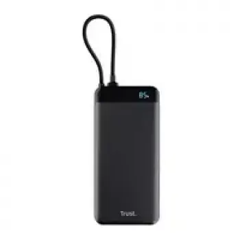 Ārējais akumulators TRUST Fiera 20000 mAh — 2x USB-C, melns
