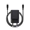 Lādētājs TRUST Maxo īpaši mazs 65 W GaN USB-C melns ar 2 m kabeli