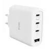 TRUST Maxo 65W iekštelpu maiņstrāvas ātrais lādētājs, 3x USB-C, maks. 20V, 2 m kabelis, balts