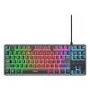 Trust GXT 833 Thado TKL tastatūra Spēlēm USB AZERTY Beļģu Melna