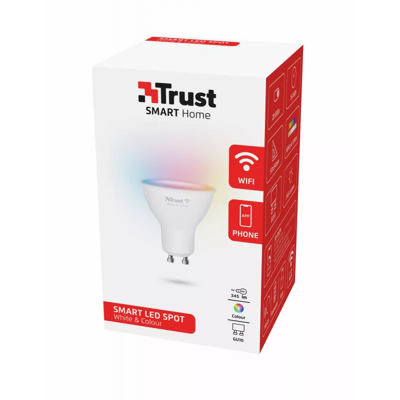 Smart bulb Trust 71279 Wi-Fi balta 50x50x54 mm