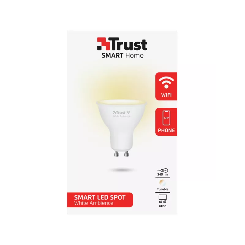 Trust 71283 viedais apgaismojums Viedā spuldze Wi-Fi