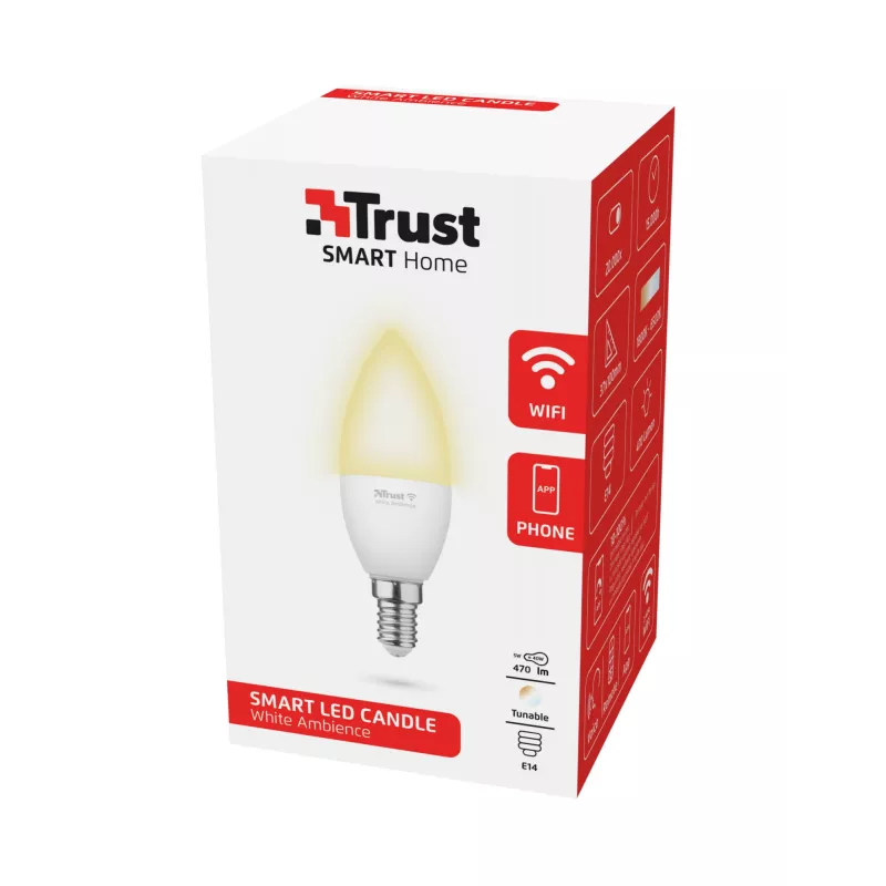 Trust 71284 viedais apgaismojums Viedā spuldze Wi-Fi