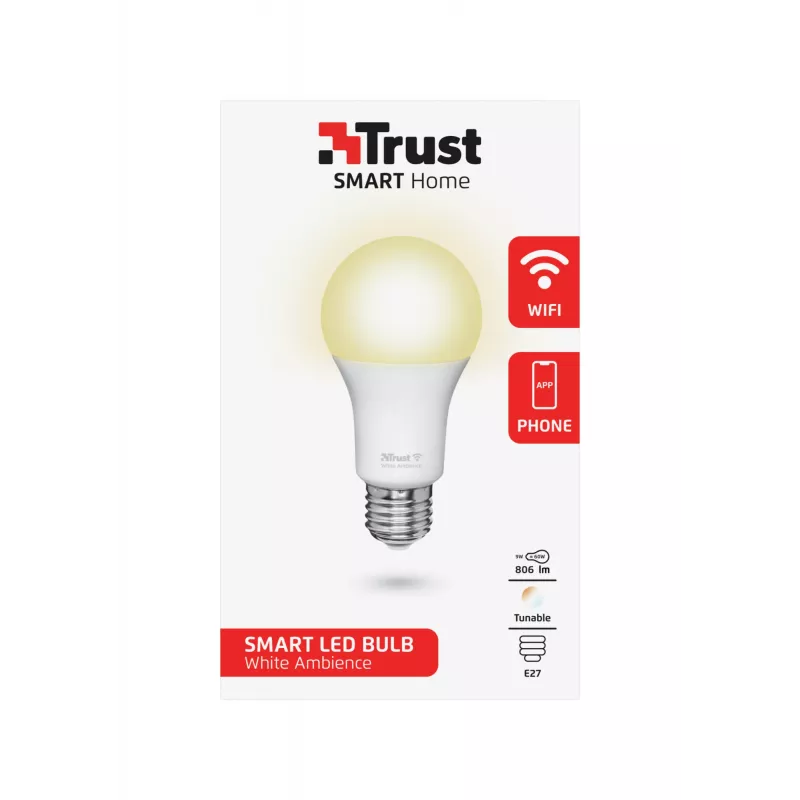 Trust 71285 viedais apgaismojums viedā spuldze Wi-Fi
