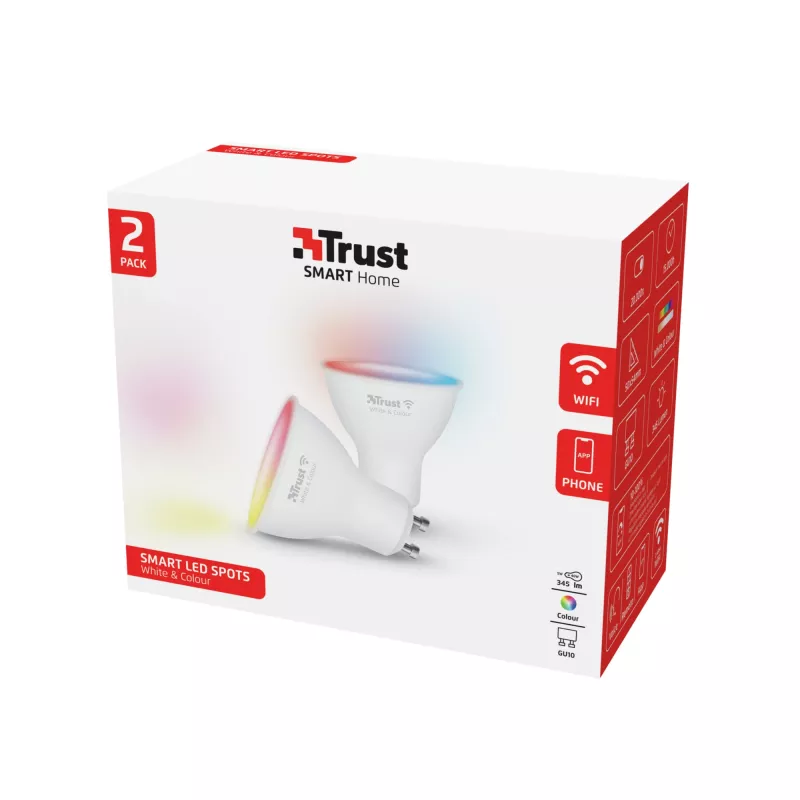 Viedā spuldze Trust 71292 Wi-Fi Balta 50 mm x 50 mm x 54 mm