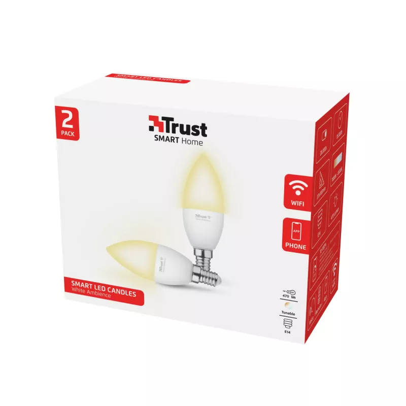 Trust 71297 viedais apgaismojums Viedā spuldze Wi-Fi