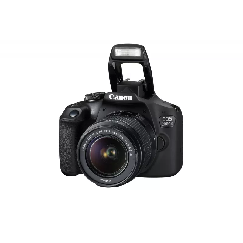 Canon EOS 2000D BK 18-55 IS + SB130 +16GB EU26 spoguļkameras komplekts 24,1 MP CMOS 6000 x 4000 pikseļi melns