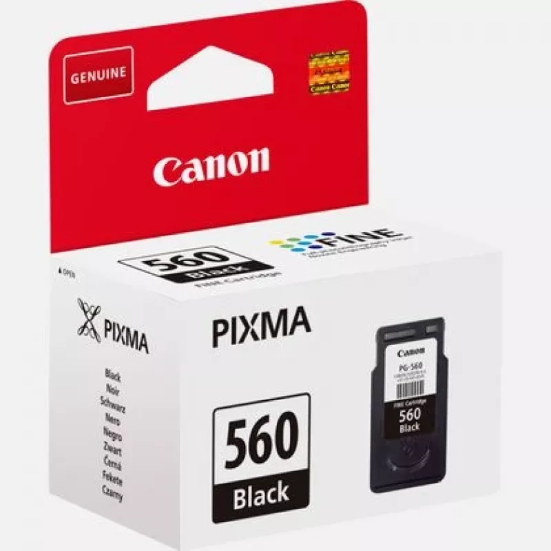 Canon PG-560 tintes kasetne 1 gab. Oriģināla standarta ietilpība melna