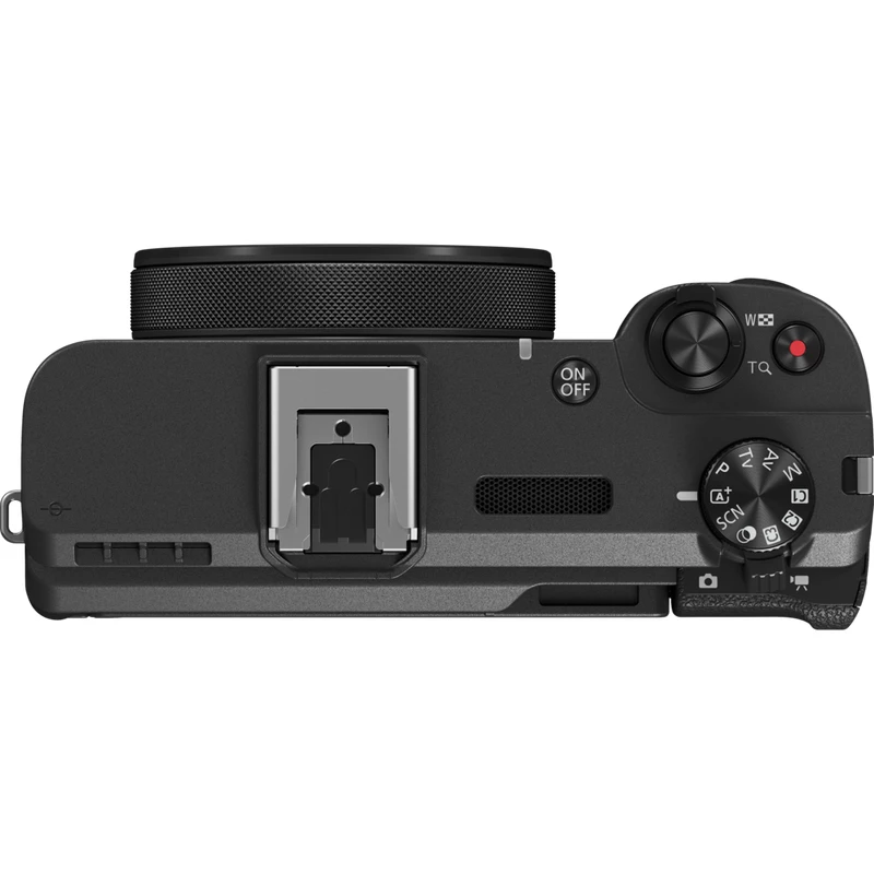 Kompakta kamera Canon PowerShot V1 Premium Vlogger Kit — 22,3 MP, 1/4 collu CMOS, 4K UHD, 3,1x optiskā tālummaiņa, 3 collu skārienekrāns, melna
