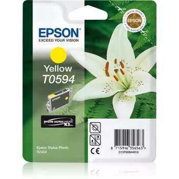 Epson Lily Singlepack dzeltena T0594 UltraChrome K3, dzeltena, pigmenta tinte, 1 gab.