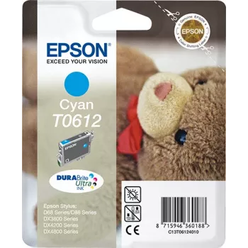 Epson Teddybear Singlepack ciāna T0612 DURABrite Ultra tinte, ciāna, 8 ml, 1 gab.