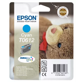 Epson Teddybear Singlepack ciāna T0612 DURABrite Ultra tinte, ciāna, 8 ml, 1 gab.