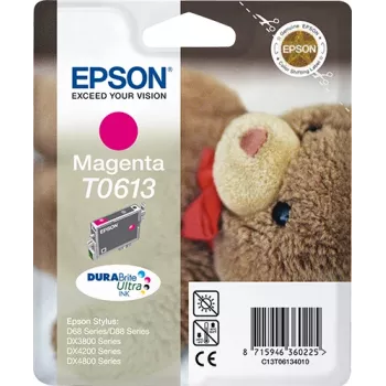 Epson Teddybear Singlepack purpursarkana T0613 DURABrite Ultra tinte