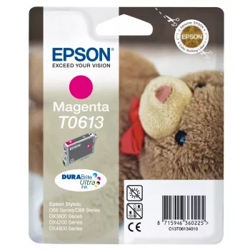 Epson Teddybear Singlepack purpursarkana T0613 DURABrite Ultra tinte