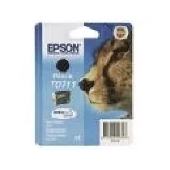 Epson Cheetah Singlepack Melns T0711 DURABrite Ultra tinte, Melns, Pigmenta bāzes tinte, 1 gab.