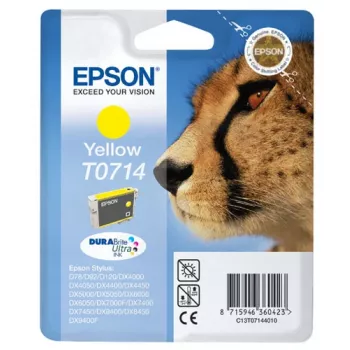 Epson Cheetah Singlepack dzeltena T0714 DURABrite Ultra tinte