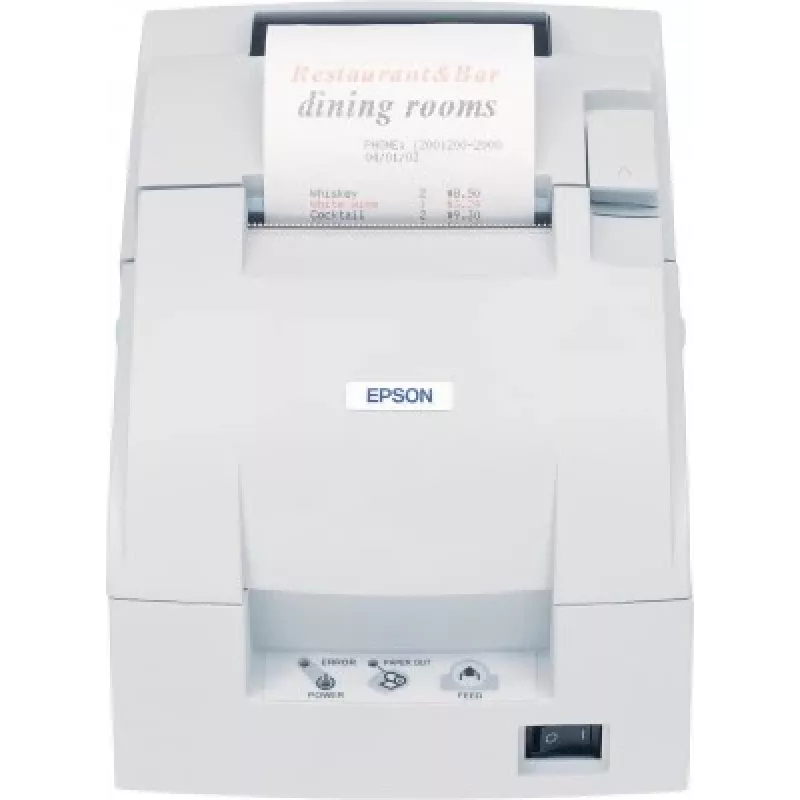 Epson TM-U220B (007A0): USB, PS, ECW, adatu printeris, POS printeris, 4,7 rindiņas sekundē, 1,2 x 3,1 mm, 17,8 cpi, 60–85 µm