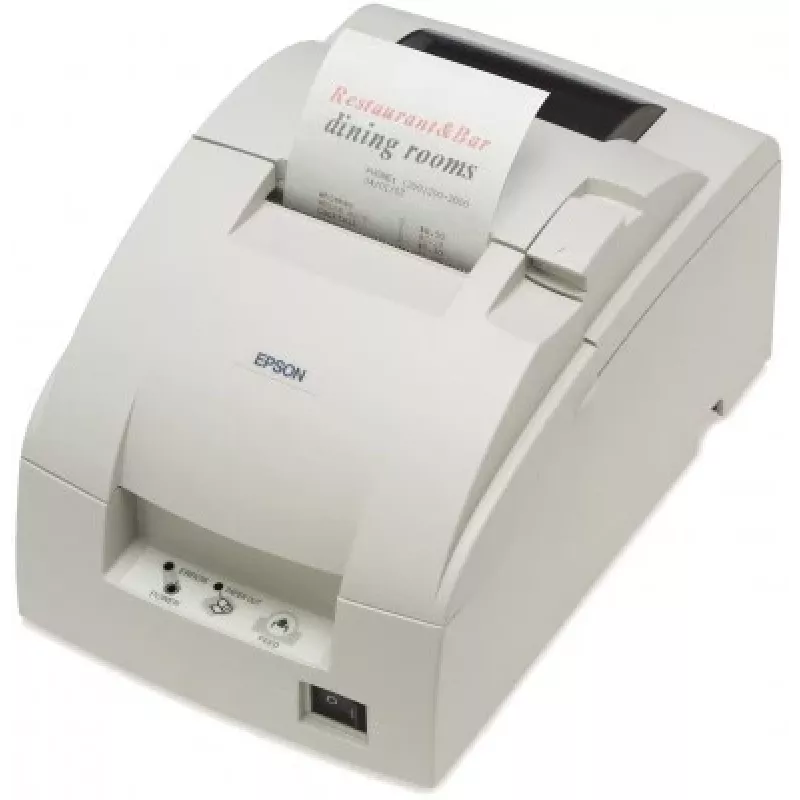 Epson TM-U220B (007A0): USB, PS, ECW, adatu printeris, POS printeris, 4,7 rindiņas sekundē, 1,2 x 3,1 mm, 17,8 cpi, 60–85 µm