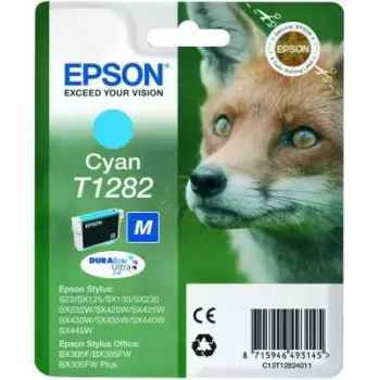 Epson Fox Singlepack ciāna T1282 DURABrite Ultra tinte