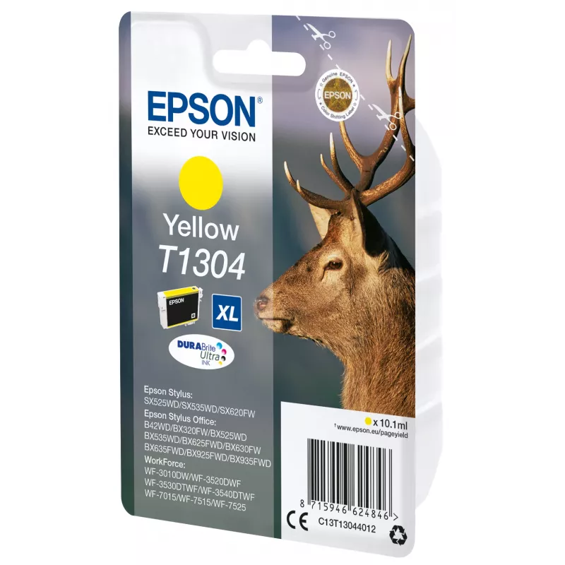 Epson Stag Singlepack dzeltena T1304 DURABrite Ultra Ink
