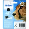 Epson Cheetah Singlepack Melns T0711 DURABrite Ultra tinte, melna, pigmenta tinte, 1 gab.