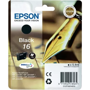 Epson pildspalvu un krustvārdu mīklu vienpakojums, melns, 16 DURABrite Ultra tinte