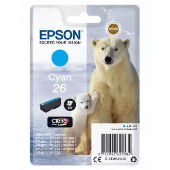 Epson Polar bear Singlepack ciāna 26 Claria Premium Ink