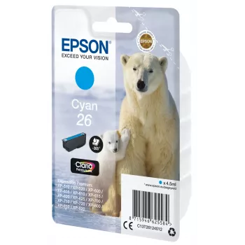 Epson Polar bear Singlepack ciāna 26 Claria Premium Ink
