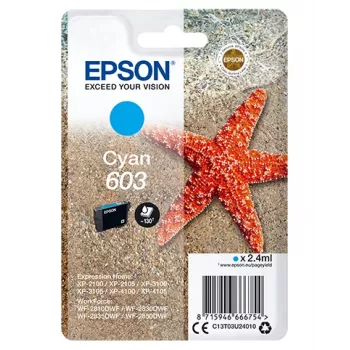 Epson C13T03U24020 tintes kasetne 1 gab. Oriģināla Standarta ietilpība Ciāna