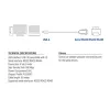 ACT 0,6 metri USB uz seriālo adapteri, Melns, 0,6 m, USB Type-A, DB-9, Vīrišķais, Vīrišķais