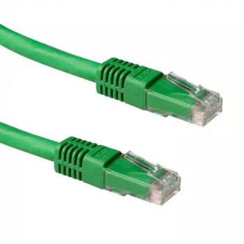 ACT zaļa 1.5 metru LSZH U/UTP CAT6A savienotājkabelis ar RJ45 savienotājiem