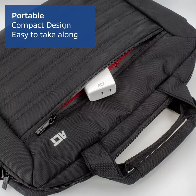 ACT USB-C lādētājs 65W 2 portu ar Power Delivery PPS un GaNFast