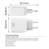 ACT USB-C lādētājs 65W 2 portu ar Power Delivery PPS un GaNFast