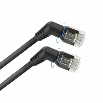 Tīkla kabelis ACT DD1907 Cat6 U/FTP (STP) 7 m, RJ-45 uz RJ-45, zelta kontakti, melns